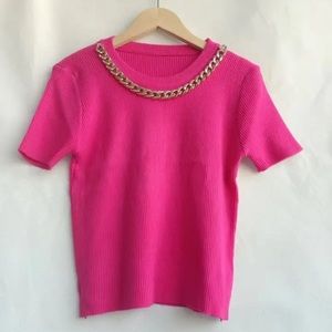 New ! Barbie color Pink top